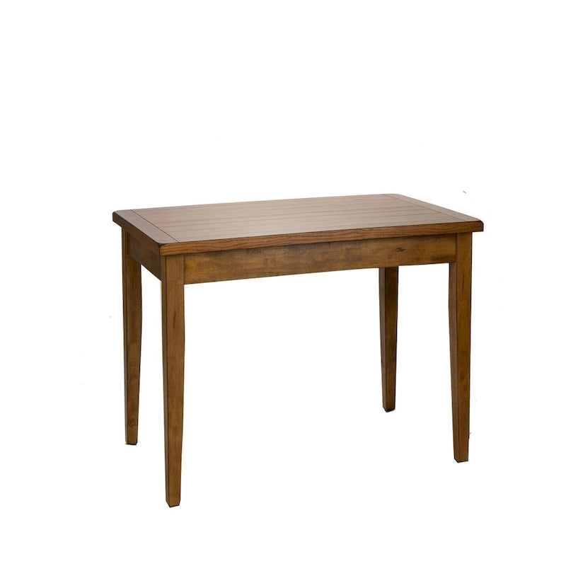 Table de salle à manger 36x60 en chêne rustique - Table de cuisine de style ferme en bois massif