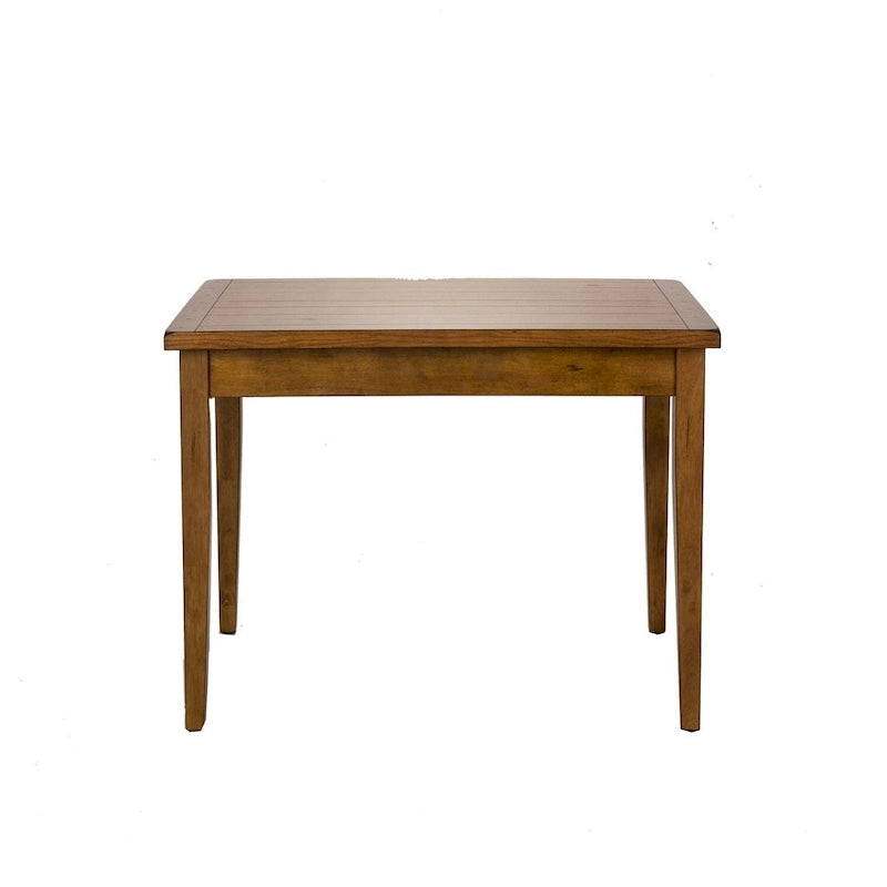 Table de salle à manger 36x60 en chêne rustique - Table de cuisine de style ferme en bois massif