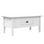 Table basse en pin massif - Table d'appoint rustique pour salon