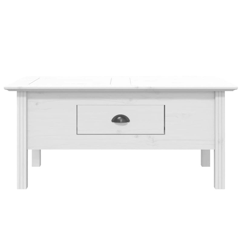 Table basse en pin massif - Table d'appoint rustique pour salon