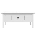 Table basse en pin massif - Table d'appoint rustique pour salon