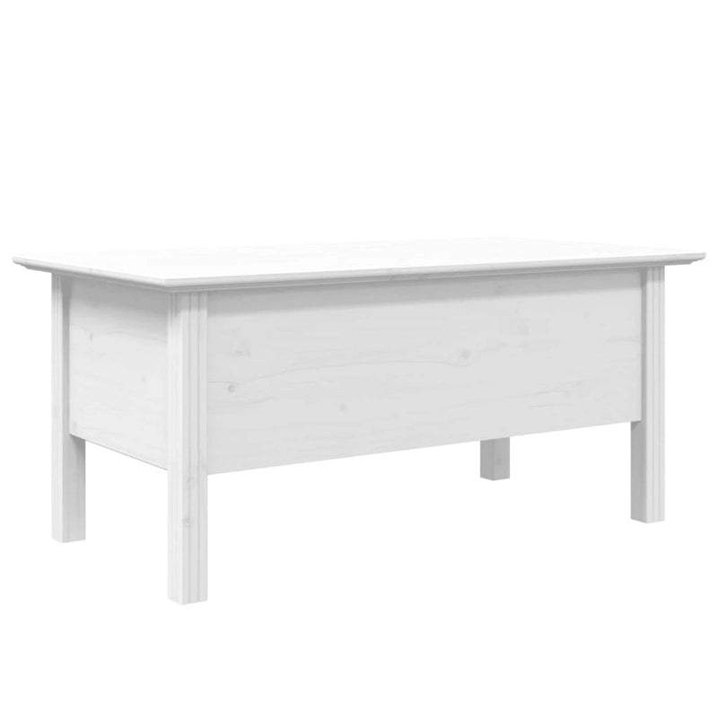 Table basse en pin massif - Table d'appoint rustique pour salon