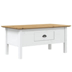 Table basse en pin massif - Table d'appoint rustique pour salon