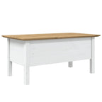 Table basse en pin massif - Table d'appoint rustique pour salon