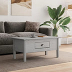 Table basse en pin massif - Table d'appoint rustique pour salon
