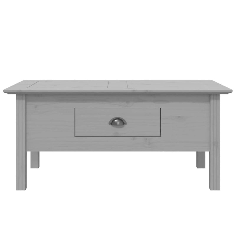 Table basse en pin massif - Table d'appoint rustique pour salon