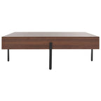 Table basse ronde en bois - Table d'appoint rustique pour salon