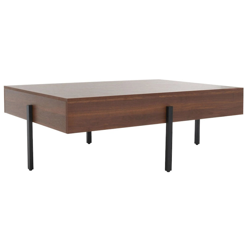 Table basse ronde en bois - Table d'appoint rustique pour salon