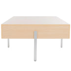 Table basse ronde en bois - Table d'appoint rustique pour salon