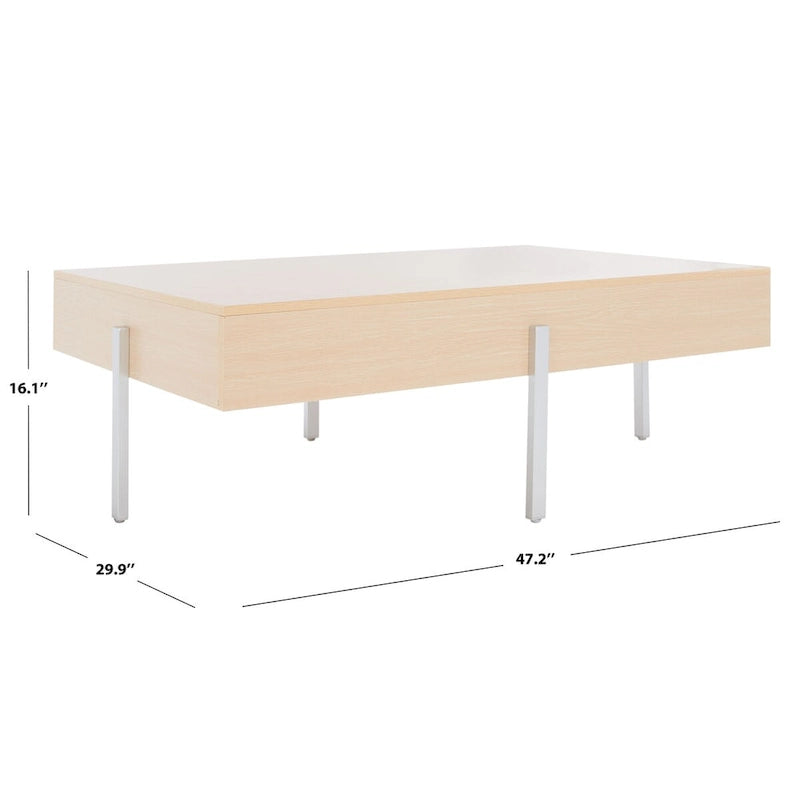 Table basse ronde en bois - Table d'appoint rustique pour salon