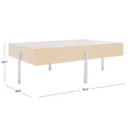 Table basse ronde en bois - Table d'appoint rustique pour salon