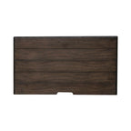 Chambre à coucher 4 pièces blanc et tabac – Lit à panneaux, commode, miroir et table de nuit