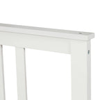 Lit plateforme en bois massif avec tête et pied de lit à panneaux – Aucun sommier tapissier requis, simple/double