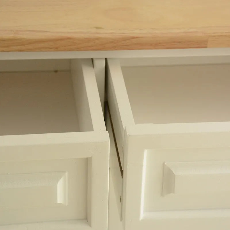 Desserte de cuisine roulante avec plateau en bois massif