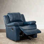 Fauteuil inclinable en similicuir pour salon - Siège rembourré, inclinaison douce