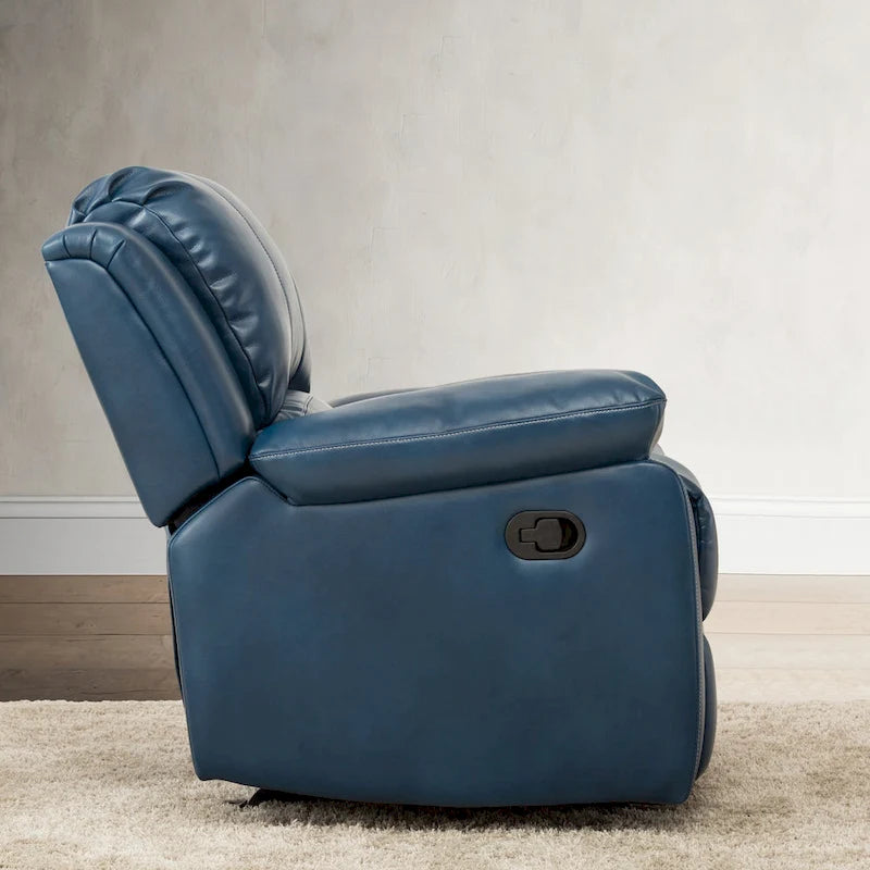 Fauteuil inclinable en similicuir pour salon - Siège rembourré, inclinaison douce