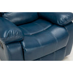 Fauteuil inclinable en similicuir pour salon - Siège rembourré, inclinaison douce
