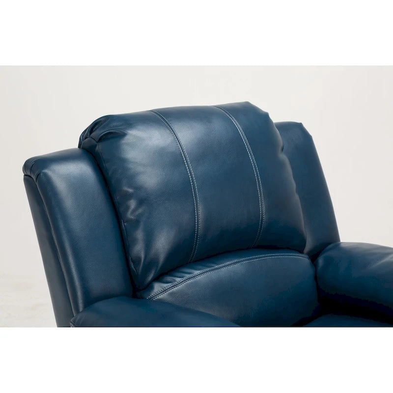 Fauteuil inclinable en similicuir pour salon - Siège rembourré, inclinaison douce
