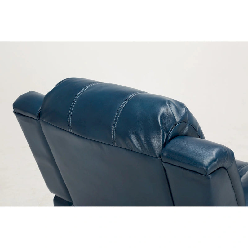 Fauteuil inclinable en similicuir pour salon - Siège rembourré, inclinaison douce