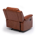 Fauteuil inclinable en similicuir pour salon - Siège rembourré, inclinaison douce
