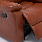 Fauteuil inclinable en similicuir pour salon - Siège rembourré, inclinaison douce