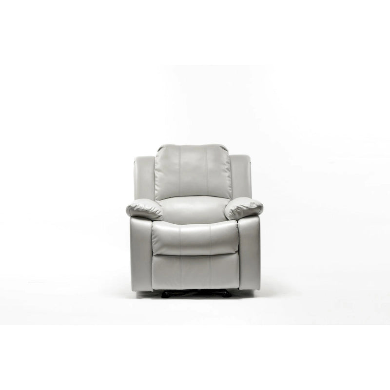Fauteuil inclinable en similicuir pour salon - Siège rembourré, inclinaison douce