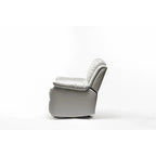 Fauteuil inclinable en similicuir pour salon - Siège rembourré, inclinaison douce