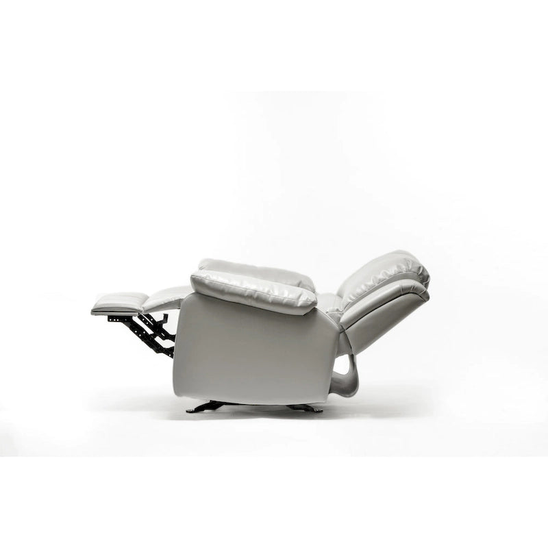 Fauteuil inclinable en similicuir pour salon - Siège rembourré, inclinaison douce