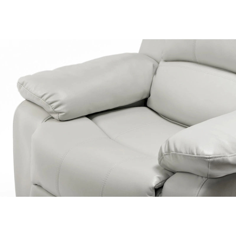 Fauteuil inclinable en similicuir pour salon - Siège rembourré, inclinaison douce