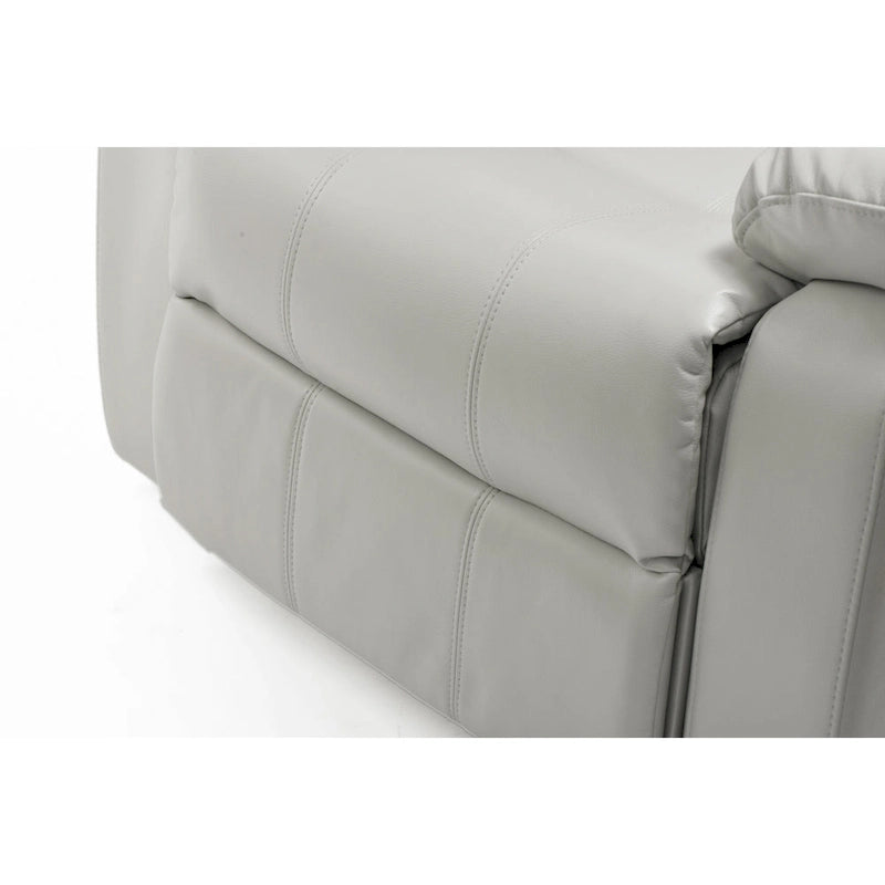 Fauteuil inclinable en similicuir pour salon - Siège rembourré, inclinaison douce