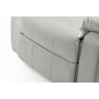 Fauteuil inclinable en similicuir pour salon - Siège rembourré, inclinaison douce
