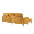 Canapé sectionnel modulaire convertible avec pouf de rangement