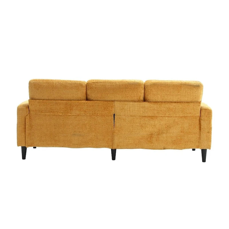 Canapé sectionnel modulaire convertible avec pouf de rangement