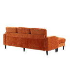 Canapé sectionnel modulaire convertible avec pouf de rangement
