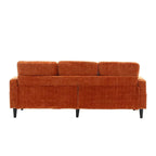 Canapé sectionnel modulaire convertible avec pouf de rangement
