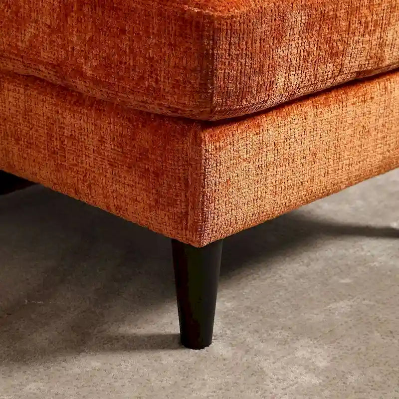 Canapé sectionnel modulaire convertible avec pouf de rangement