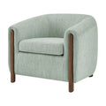 Fauteuil d'appoint rembourré - Fauteuil moderne en tissu pour salon