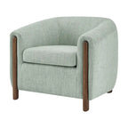 Fauteuil d'appoint rembourré - Fauteuil moderne en tissu pour salon