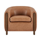 Fauteuil d'appoint rembourré - Fauteuil moderne en tissu pour salon