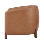 Fauteuil d'appoint rembourré - Fauteuil moderne en tissu pour salon
