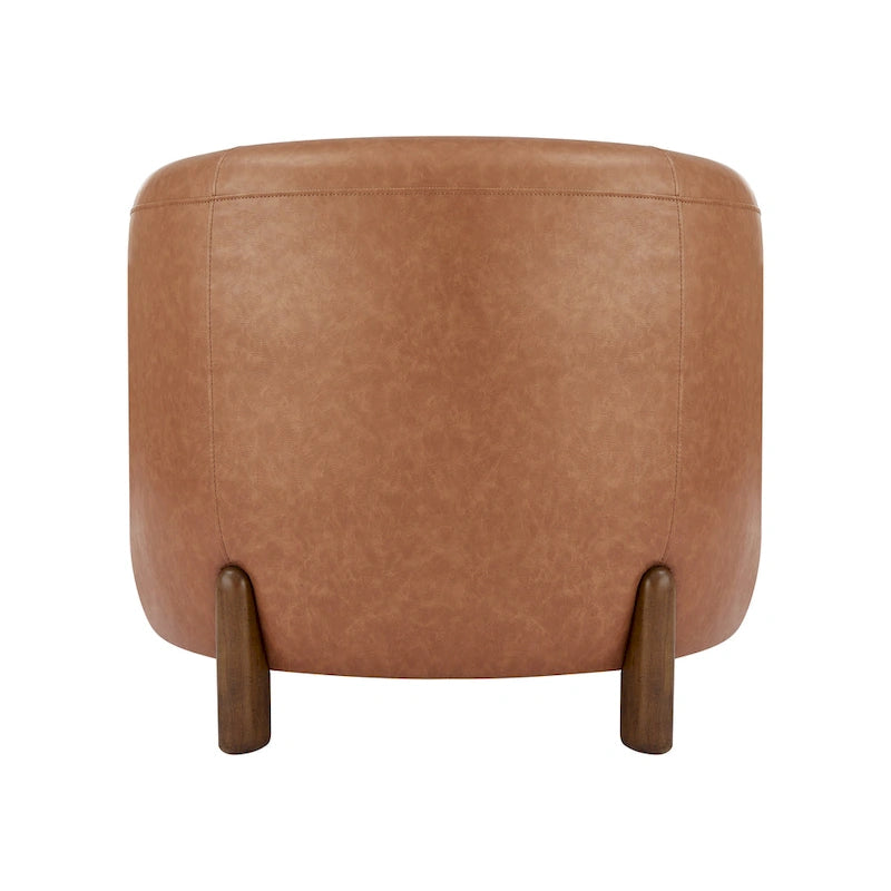 Fauteuil d'appoint rembourré - Fauteuil moderne en tissu pour salon
