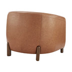 Fauteuil d'appoint rembourré - Fauteuil moderne en tissu pour salon