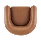 Fauteuil d'appoint rembourré - Fauteuil moderne en tissu pour salon