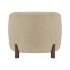 Fauteuil d'appoint rembourré - Fauteuil moderne en tissu pour salon