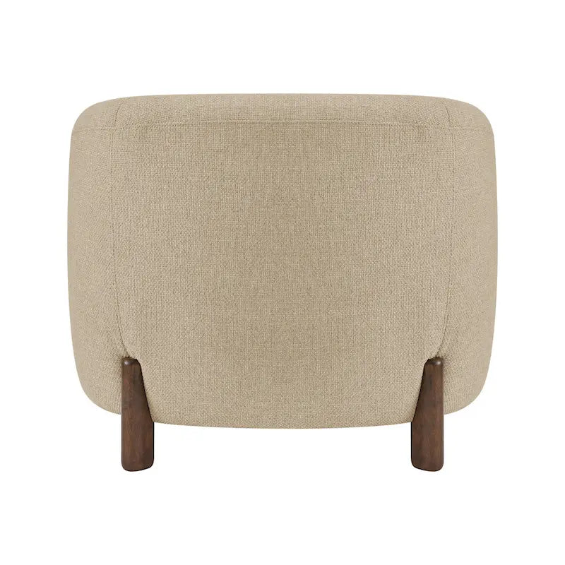 Fauteuil d'appoint rembourré - Fauteuil moderne en tissu pour salon