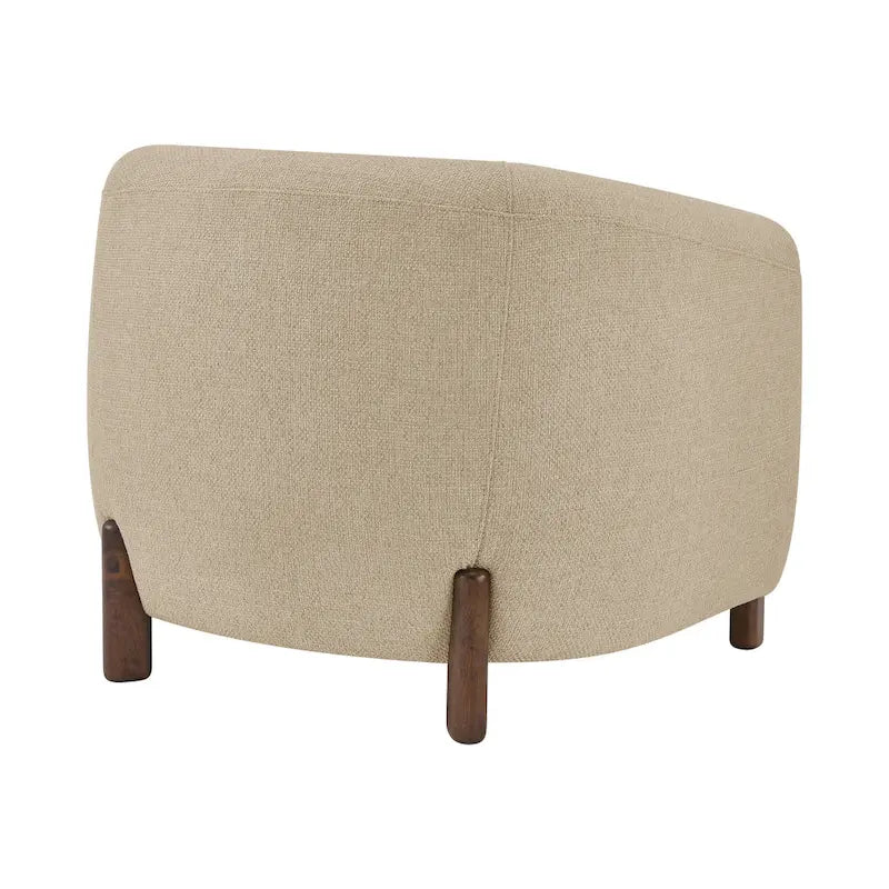 Fauteuil d'appoint rembourré - Fauteuil moderne en tissu pour salon