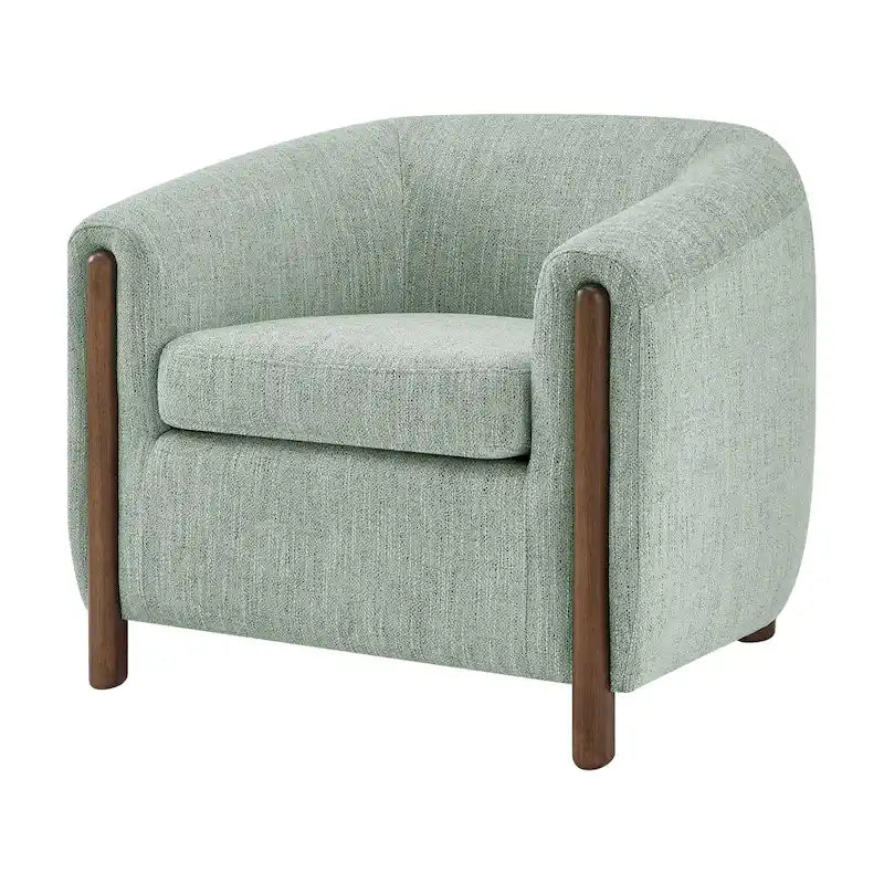 Fauteuil d'appoint rembourré - Fauteuil moderne en tissu pour salon