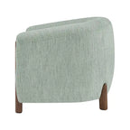 Fauteuil d'appoint rembourré - Fauteuil moderne en tissu pour salon