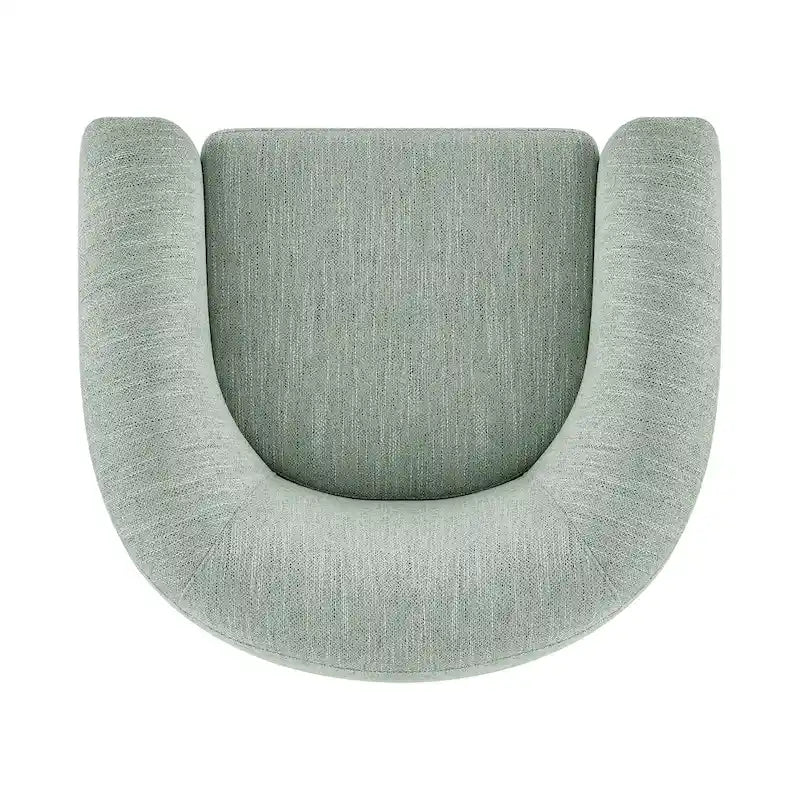 Fauteuil d'appoint rembourré - Fauteuil moderne en tissu pour salon