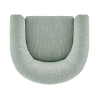 Fauteuil d'appoint rembourré - Fauteuil moderne en tissu pour salon
